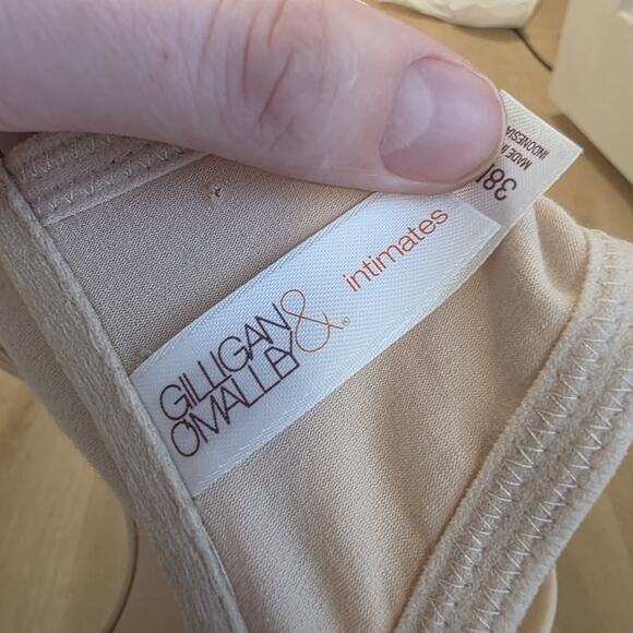 Gilligan & O'malley Cream Padded Underwire Adjustable Strap Bra Size 38B - Picture 4 of 6